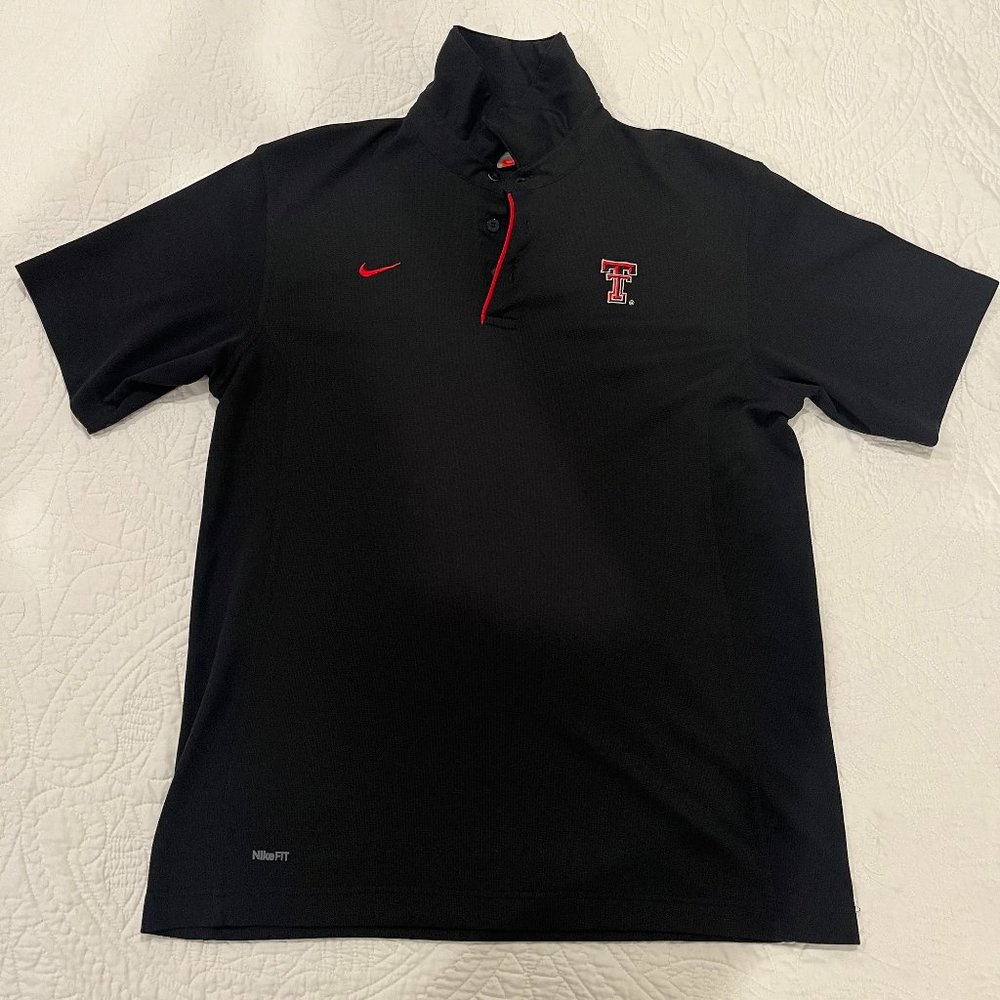 Men's M Texas Tech NikeFit Polo